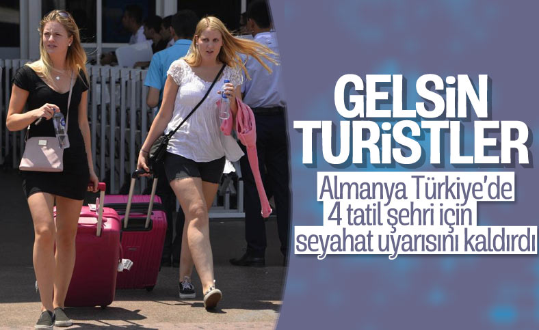 Almanya, 4 il için seyahat uyarısını kaldırdı