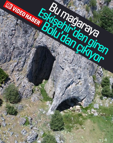 Eskişehir'den girilen mağaranın sonu Bolu'da bitiyor