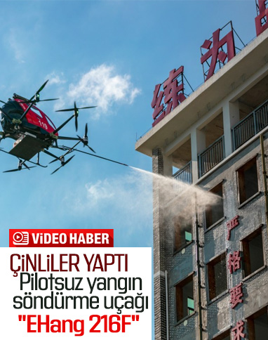 Çinli şirketten pilotsuz yangın söndürme uçağı