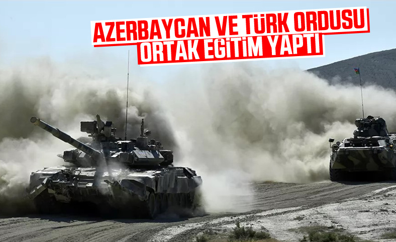 Azerbaycan ve Türk askerleri birlikte eğitim yaptı
