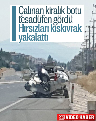 Bodrum’da çalınan bot yol kenarında bulundu