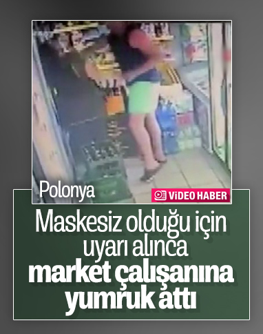 Polonya'da maske uyarısı yapan kadına yumruk attı