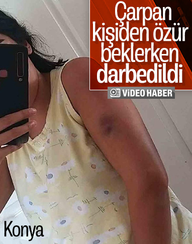 Konya'da kız kardeşler belediye otobüsünde dayak yedi