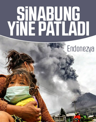 Endonezya'da Sinabung Yanardağı patladı