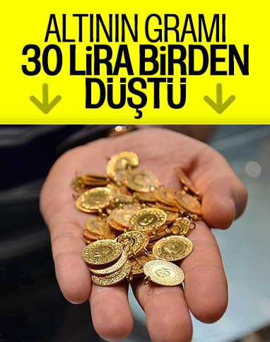 Altın sert geriledi: Gram 458 liraya düştü