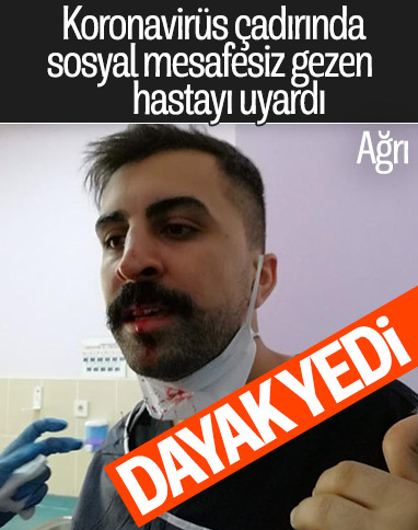Ağrı'da sosyal mesafe uyarısı yapan hemşire darbedildi