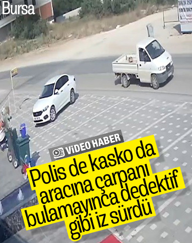 Bursa'da aracına çarpan aracı buldu, şoförünü arıyor