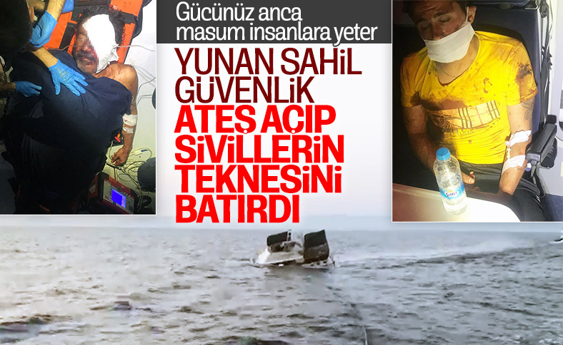 Yunanların ateş açtığı teknenin batış anı