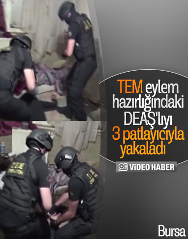 Bursa'da eylem hazırlığındaki DEAŞ militanı yakalandı
