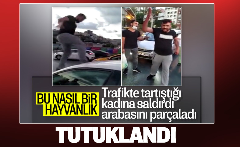 İstanbul'da tartıştığı kadına saldıran şahıs tutuklandı