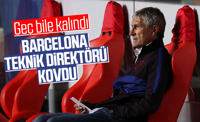 Barcelona Quique Setien'in görevine son verdi