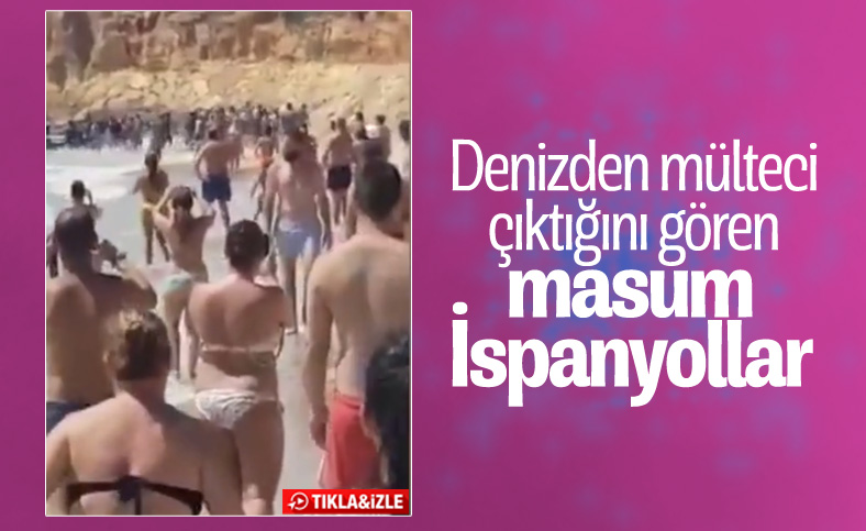 İspanyollar'ın bakışları arasında karaya çıkan mülteciler