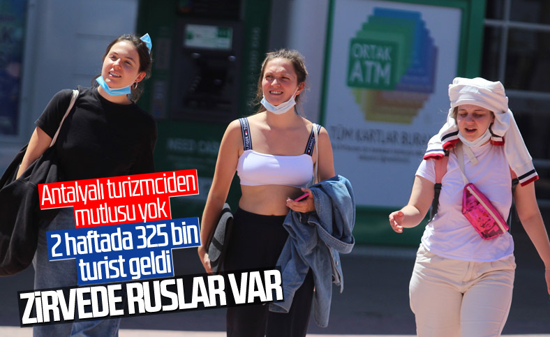 Antalya'ya 15 günde 325 bin turist geldi