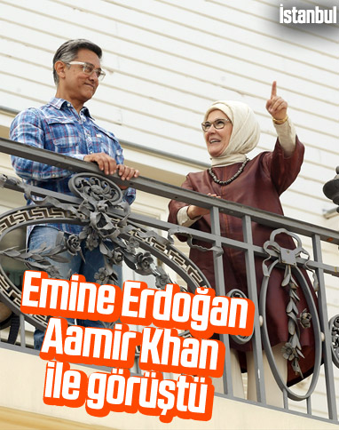 Emine Erdoğan, Aamir Khan'ı kabul etti