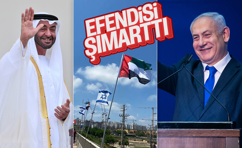 İsrail'de BAE bayrakları dalgalandırıldı