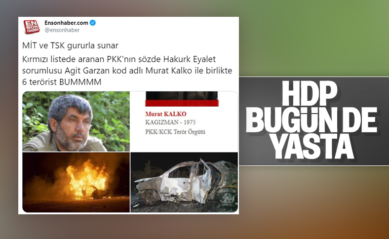PKK'lı Murat Kalko MİT tarafından öldürüldü