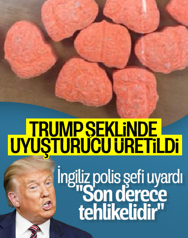 İngiltere’de Trump’ın resmedildiği uyuşturucu bulundu