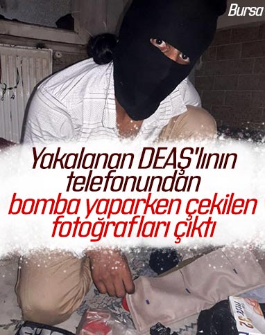 Bursa'da bombalı eylem hazırlığındaki DEAŞ'lı terörist yakalandı