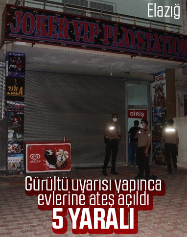 Elazığ’da gürültü uyarısı sonrası dehşet: 5 yaralı