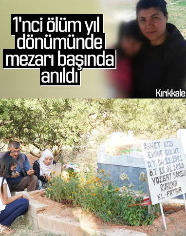 Emine Bulut'un ailesi, kızlarının mezarını ziyaret etti
