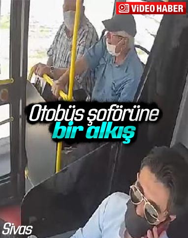 Sivas'ta otobüs şoförü, dilini yutan yolcuyu hastaneye yetiştirdi