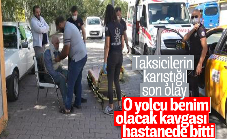 Esenyurt'ta taksiciler arasında yolcu alma kavgası