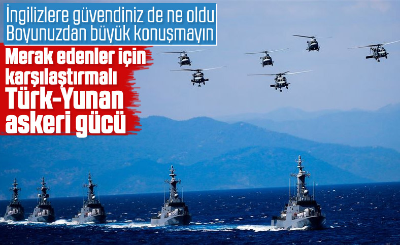 Türkiye ile Yunanistan'ın askeri güçleri