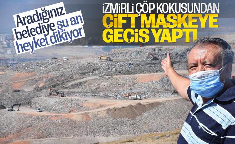 İzmir'deki çöp kokusuna maskeli çözüm