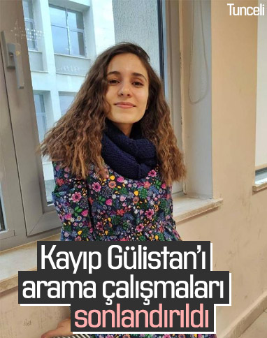 Tunceli'de Gülistan Doku'yu arama çalışmaları sonlandırıldı