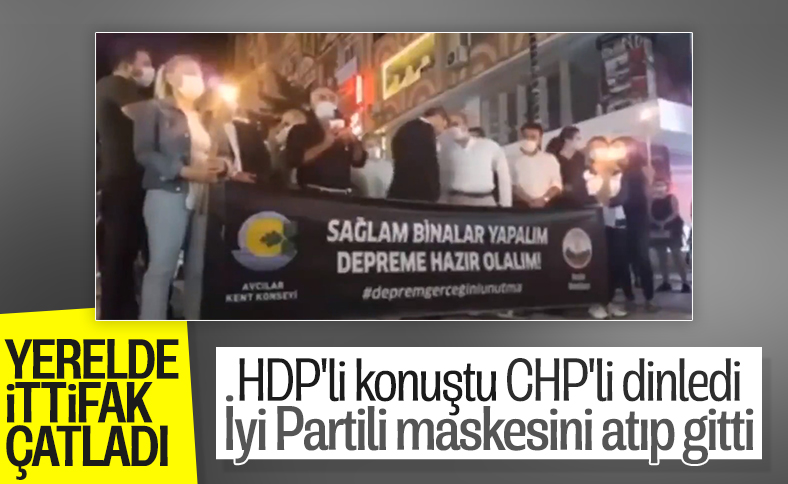 Avcılar'daki anma töreninde Millet İttifakı arasında gerginlik yaşandı