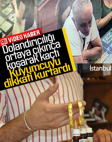 Ataşehir'de gümüş bileziği altın diye satmaya çalıştı