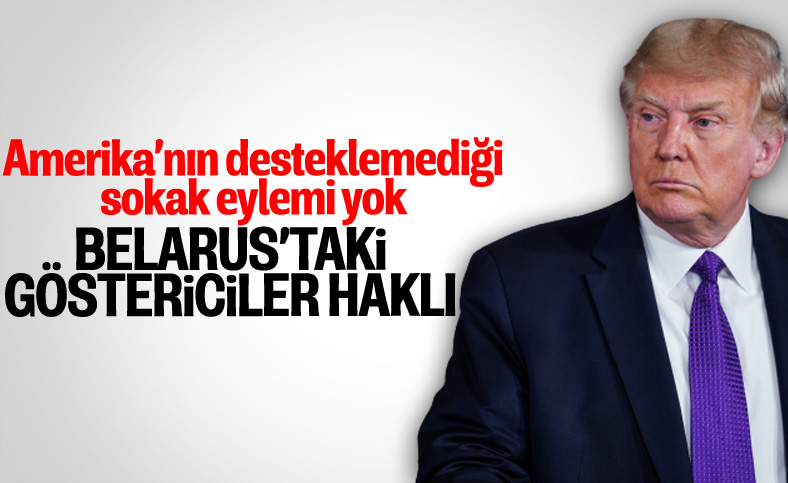 Donald Trump: Belarus'taki gösteriler barışçıl