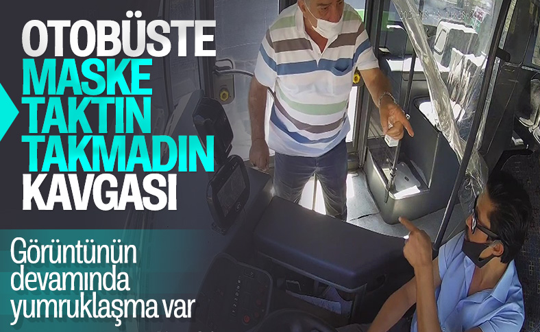 Bursa'da otobüs şoförü ve yolcu arasında maske kavgası