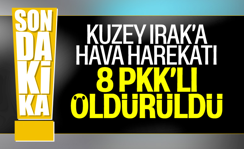 Kuzey Irak'ta 8 terörist etkisiz hale getirildi