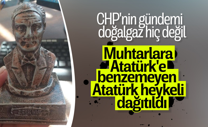 İzmir’de dağıtılan Atatürk büstü tartışmaya neden oldu