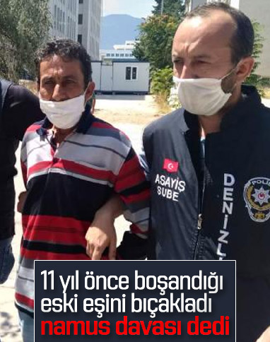 Denizli'de eşini bıçaklayan şahıs yakalandı