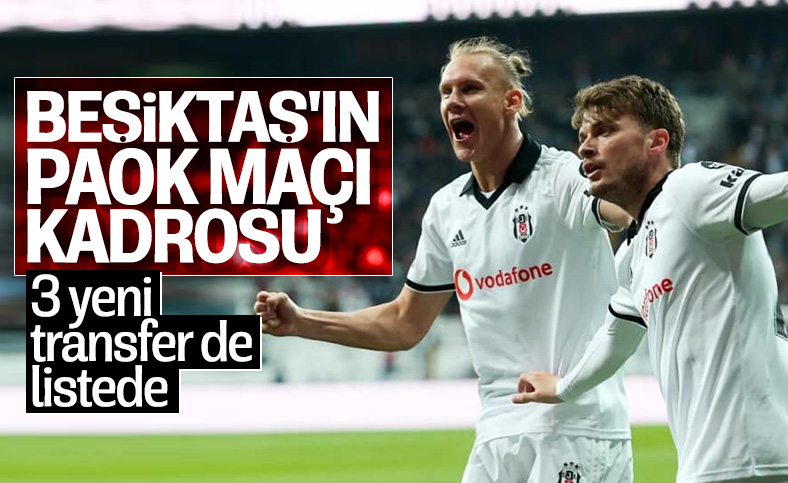 Beşiktaş'ın UEFA'ya bildirdiği kadro belli oldu