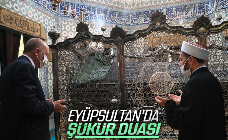 Cumhurbaşkanı Erdoğan Eyüpsultan Camii'nde