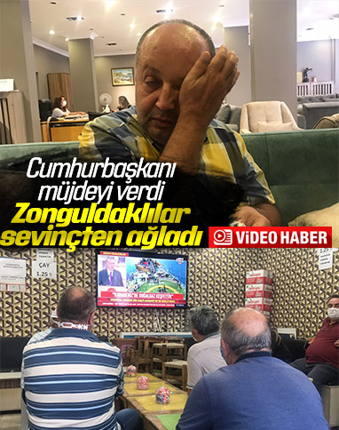 Erdoğan'ın müjdesi Zonguldaklıları sevince boğdu
