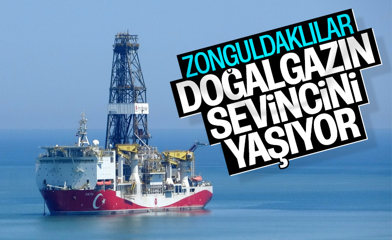 Zonguldak'ta doğalgaz heyecanı yaşandı