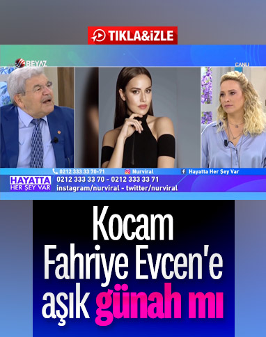 Beyaz TV’de eşi Fahriye Evcen'e aşık olan kadının sorusu