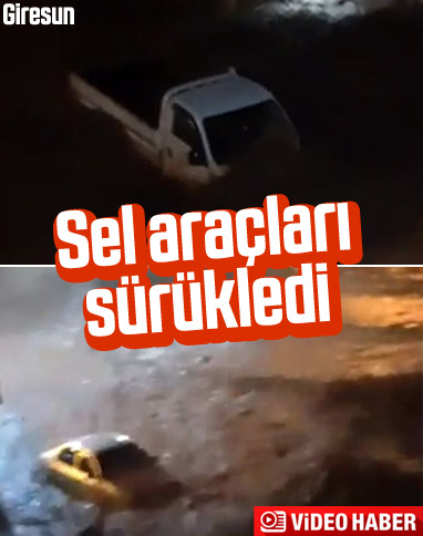 Giresun'un Dereli ilçesinde sel meydana geldi