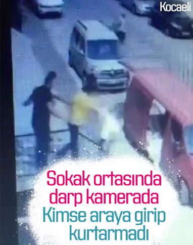 Kocaeli'de sokak ortasında darp