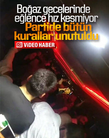 İstanbul Boğazı’ndaki yat partileri hız kesmiyor