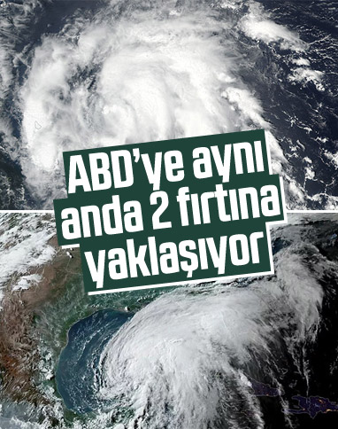 ABD kıyılarına 2 farklı tropikal fırtına yaklaşıyor