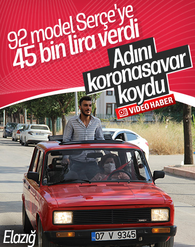 Elazığ'da 92 model Serçe'yi 45 bin liraya aldı