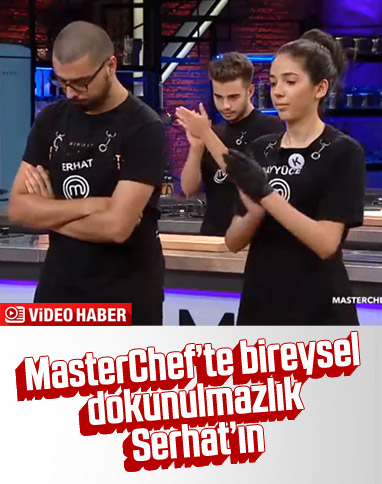MasterChef'te bireysel dokunulmazlığı Serhat kazandı