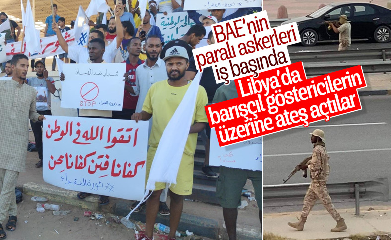 Libya'da barışçıl protestolarda BAE provokasyonu