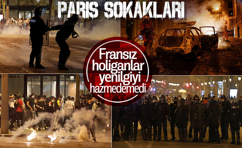 Final maçı sonrası Paris savaş alanına döndü