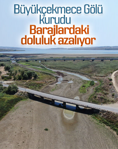 İstanbul'da barajlardaki doluluk oranı yüzde 50'nin altına indi